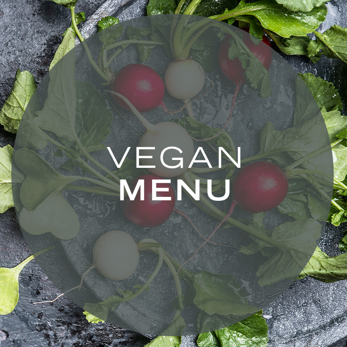Vegan menu